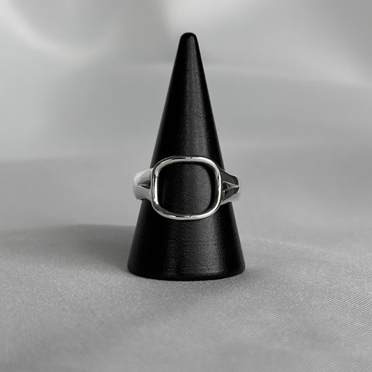 Chunky Agape Rectangle Ring