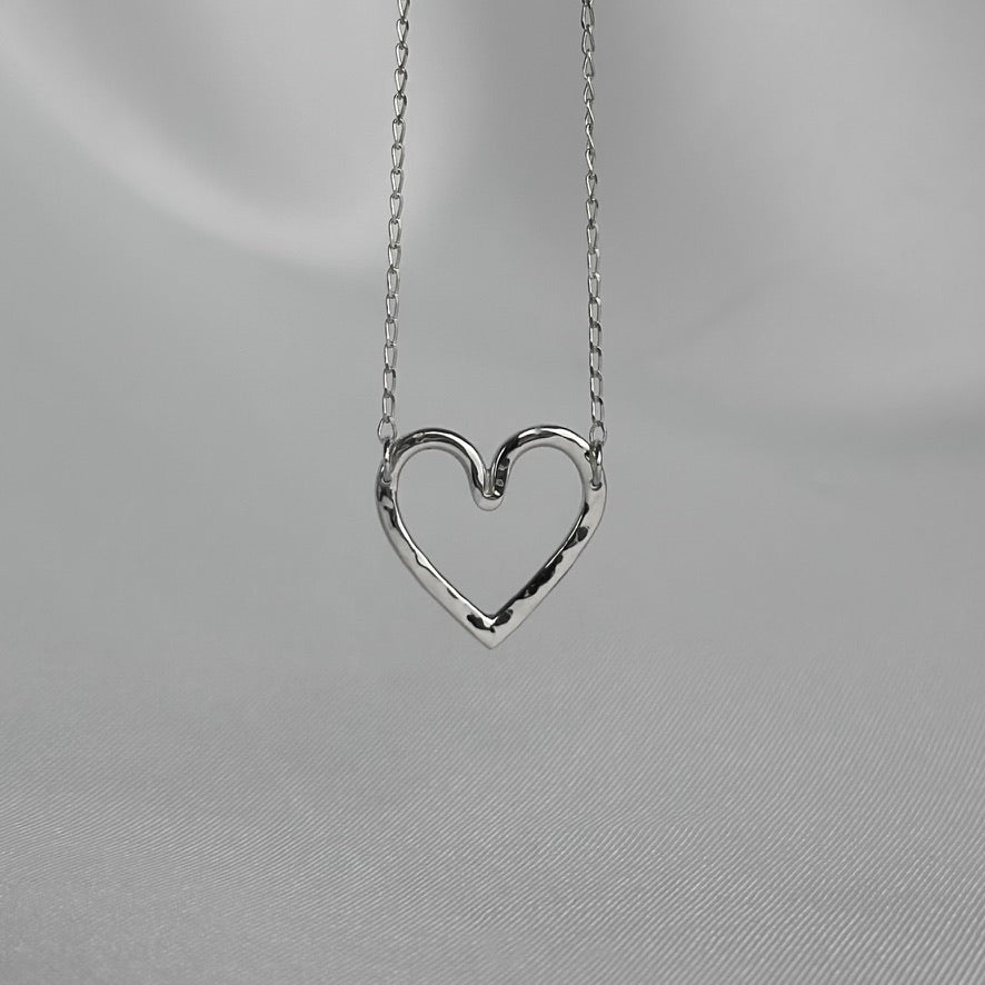 Hammered Heart Necklace