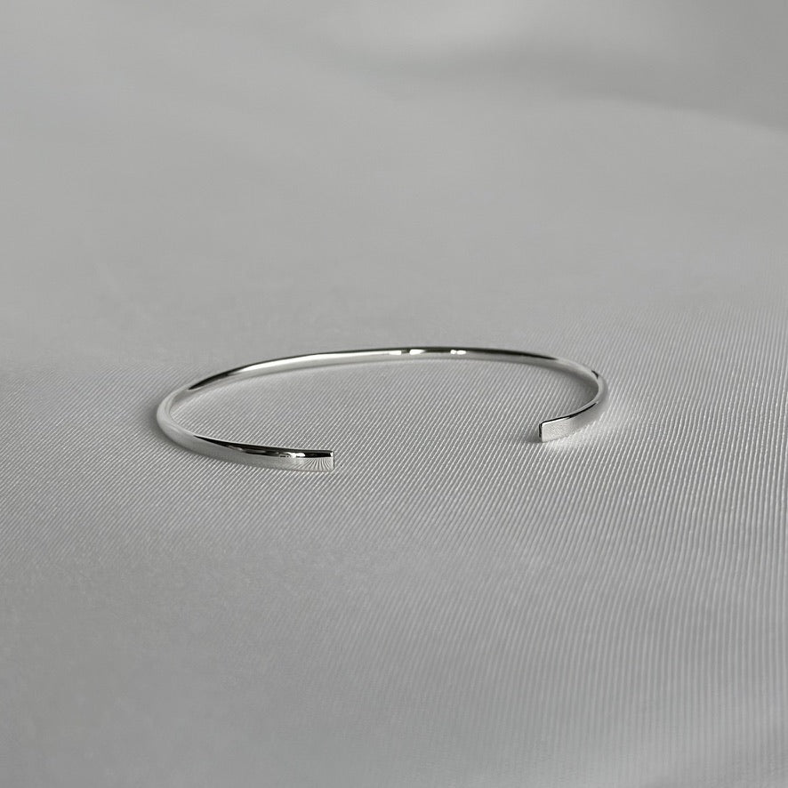 Square Edge Open Bangle